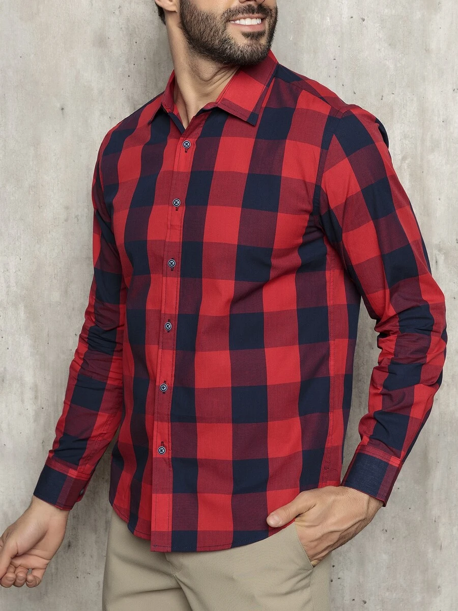 Men Shirts - Rojo - Ver 1