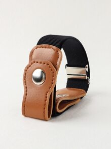 兒童彈力鬆緊帶嬰兒按扣男孩女孩可調節長短褲腰帶