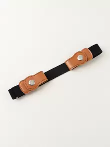 兒童彈力鬆緊帶嬰兒按扣男孩女孩可調節長短褲腰帶