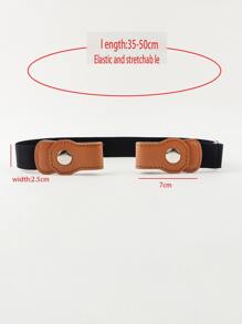 兒童彈力鬆緊帶嬰兒按扣男孩女孩可調節長短褲腰帶