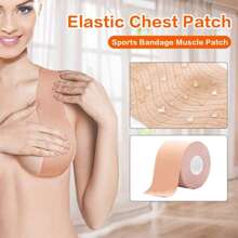Breast Lift Tape And Nipple Covers, Adhesive Bra For Backless And Strapless Dresses - Brown - View 2
