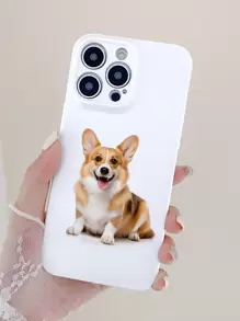 Dog Pattern Phone Case - White - View 3