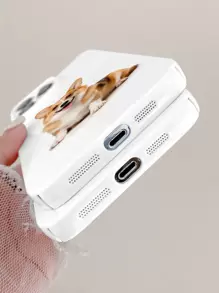 Dog Pattern Phone Case - White - View 5