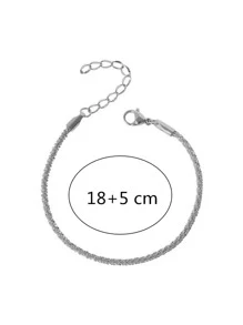 1pc Fashionable Diamond Chain Bracelet