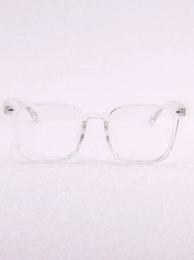 1 副时尚透明镜框眼镜，适合日常使用 - 無色 - 查看 4