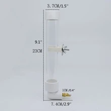 1pc White Parrot Nipple Drinker For Drinking Water - White - View 4