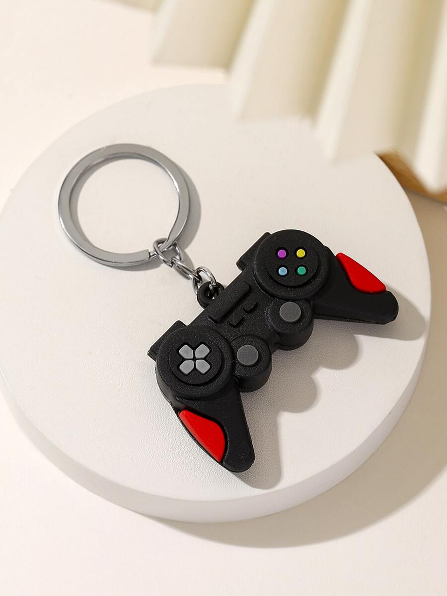 1 pieza Llavero con dije de mando de videojuegos para hombre, accesorio de regalo, accesorio para coche, bolso, escuela, estilo gótico y Y2K - Multicolor - Ver 1