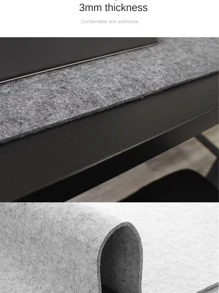 1pc Non-slip Felt Placemat, Gaming Mouse Pad, Desk Pad For Students Anti-slip Cover - Multicolor - View 7