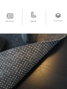 1pc Non-slip Felt Placemat, Gaming Mouse Pad, Desk Pad For Students Anti-slip Cover - Multicolor - View 4