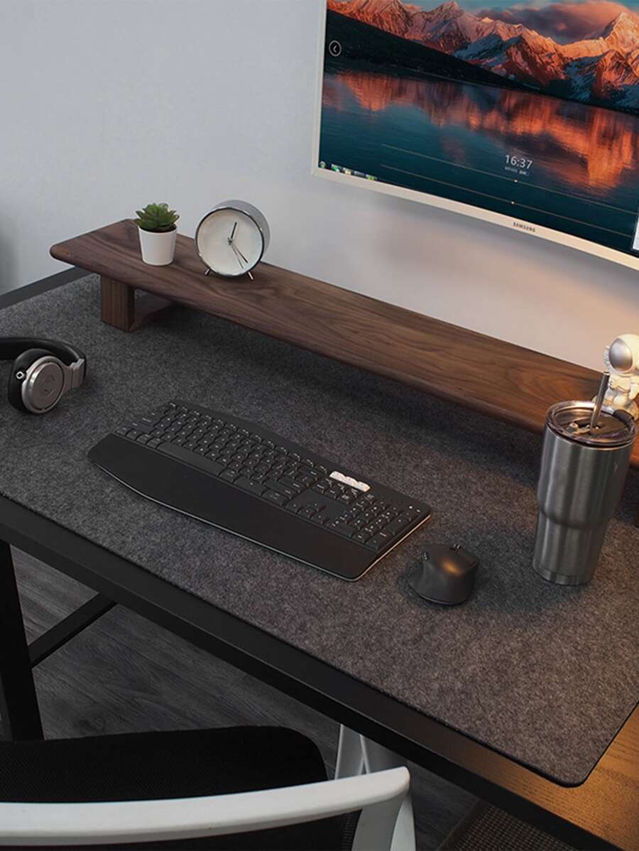 1pc Non-slip Felt Placemat, Gaming Mouse Pad, Desk Pad For Students Anti-slip Cover - Multicolor - View 1