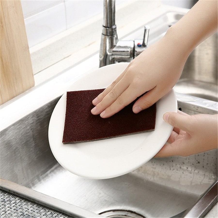 3pcs Thin Nano Cleaning Sponge, Magic Eraser Sponge With Corundum, For Kitchen Dishes & Rust