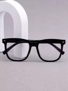 1 szt. Lekkie, bardzo duże, czarne okulary, do noszenia na co dzień