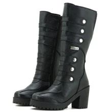 Women Fashion Boots - 黑色 - 查看 1