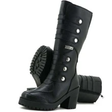 Women Fashion Boots - 黑色 - 查看 2