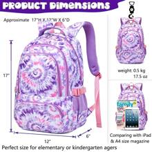 Kids Backpack Boys Elementary School Bags Primary Middle School Book Bags For Teens Kindergarten Sturdy Waterproof Lightweight Durable Travel Gifts 17 Inch Ages 6-12 Boys Bookbags For Ages 9-12 Grade Red Camo Blue Camouflage Back Packs Age 6 Kids Girls Space Pack With Laptop Compartment 6-8 Bullet Resistant Heavy Duty Bookbags 5 To 8 To 10 Years Old Scolares Ara Niñas De 5 Años Mochilas 4 Entera Grande Morral School Marca Olsones - Màu tím - Xem 2