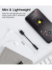 Adaptador de conector de auriculares hembra de 3,5 mm a USB Tipo C, cable auxiliar adaptador de audio USB C compatible, conector macho USB C a conector hembra de 3,5 mm para auriculares que funciona bien con todos los dispositivos tipo C: GalaxyS23 S23+ S23 Ultra, S22 S22+ S22 Ultra, S21 S21+ S21 Ultra, S20 Ultra S20 Z Flip S20+ S10 S9 S8 Plus, Pixel 5 4 3 2 XL, compatible con iPhone 15 Plus iPhone 15 Pro Max, iPad Pro 2020/2018 y talla grande.
