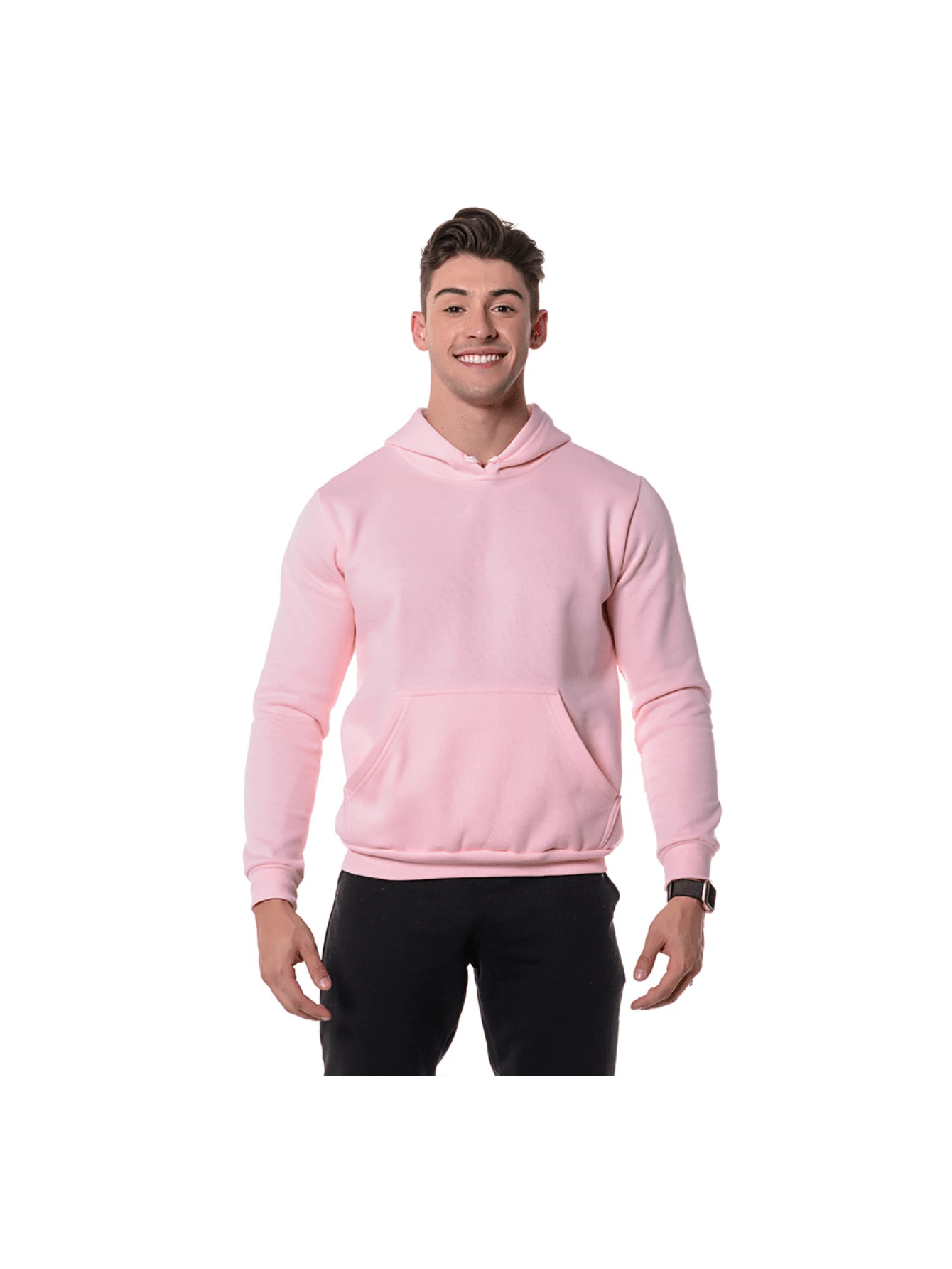 Men Sweatshirts - 淺粉色 - 查看 1