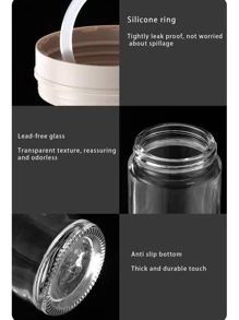 1pc Leak-Proof Oil Dispenser, Glass Soy Sauce Bottle, Small Oil Can For Kitchen Cooking - Multicolor - View 8