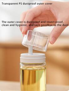 1pc Leak-Proof Oil Dispenser, Glass Soy Sauce Bottle, Small Oil Can For Kitchen Cooking - Multicolor - View 5