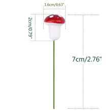 60入組/包迷你人造泡沫蘑菇花園仙女山水植物盆栽樹脂工藝裝飾DIY微型裝飾用品 - 彩色 - 查看 2