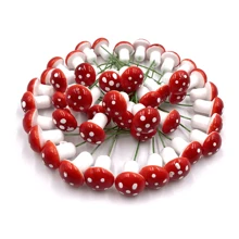 60入組/包迷你人造泡沫蘑菇花園仙女山水植物盆栽樹脂工藝裝飾DIY微型裝飾用品 - 彩色 - 查看 3