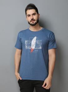 Men T-Shirts - Blue - View 2