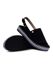 Takata Women Platforms & Wedge Sandals - 黑與白 - 查看 3