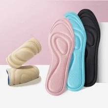 4D Bọt Nhớ Lót giày Đối với Giày dép Nano Kháng khuẩn Khử mùi Lót giày Đối với Đôi chân Nam NỮ Thể thao  chạy Cái đệm - màu đen - Xem 2
