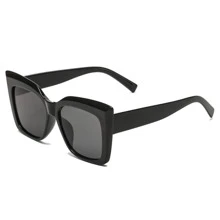 2 件套男女通用眼镜，时尚设计 - 棕色 - 查看 2