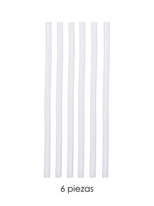 SET de 6 Barras de Silicon. 11mm x 200mm. De Uso Para Pistola de Silicón. Para Pegados más Resistentes. Útil para el Regreso a Clase. - Blanco - Ver 1