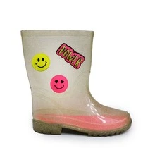 Kid's Rain Boots - 金色 - 查看 2