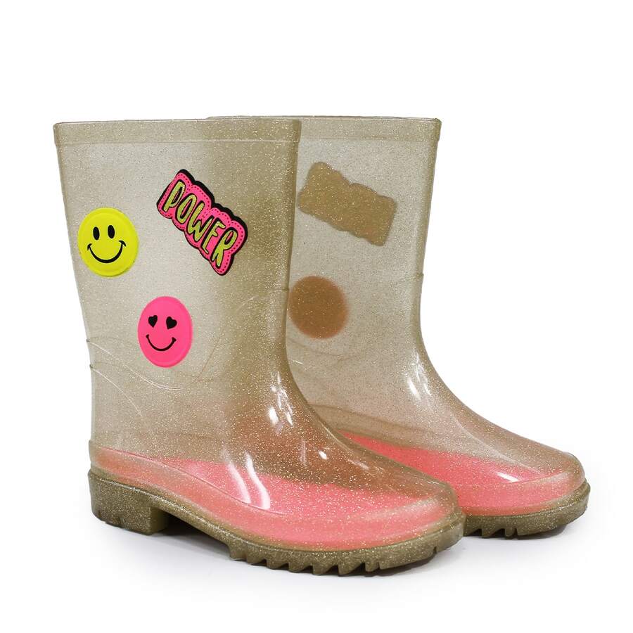 Kid's Rain Boots - 金色 - 查看 1