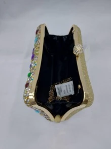 Women Clutches - 金色 - 查看 2