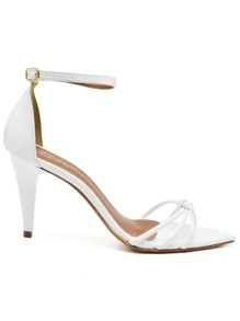 Women Heeled Sandals - trắng - Xem 2