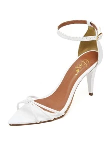 Women Heeled Sandals - trắng - Xem 3