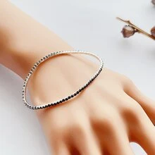Pulseras de Cadena - Negro - Ver 3