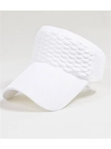 女士帽子日常使用防曬禮物送朋友休閒 - 白色 - 查看 2