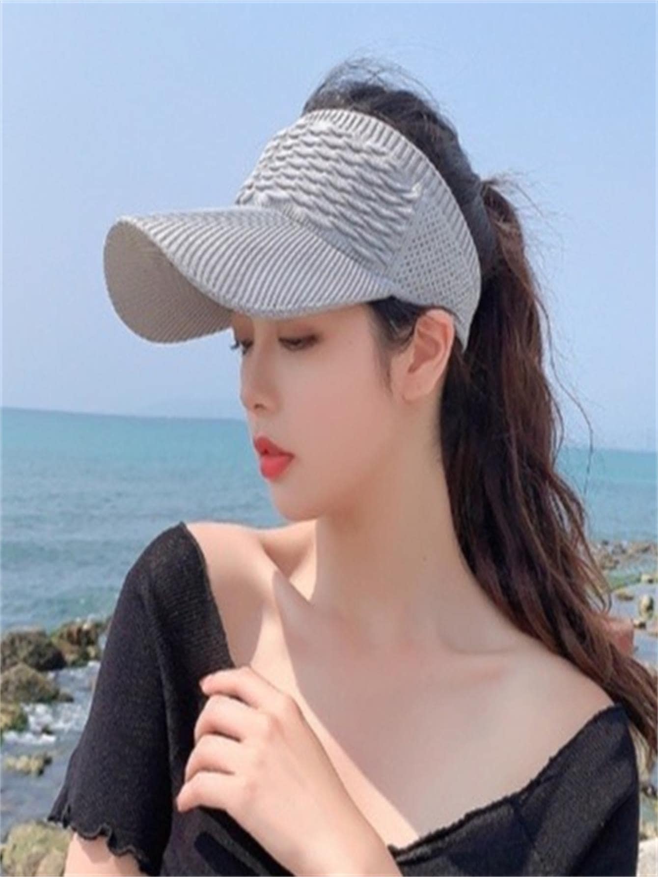 Gorra de béisbol casual para mujer - Gris - Ver 1