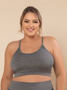 Plus Size Sports Bras - Xám - Xem 1