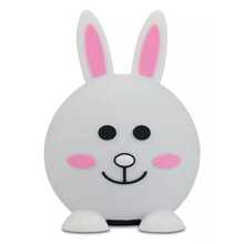 Kinkete Bocina Kawaii USB Con Diseño Animalito Bluetooth Recargable - Blanco - Ver 1