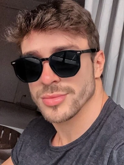 Óculos de moda masculino para a proteção do sol no verão, ideal para atividades ao ar livre, perfeito como presente para um amigo, casual Carnaval