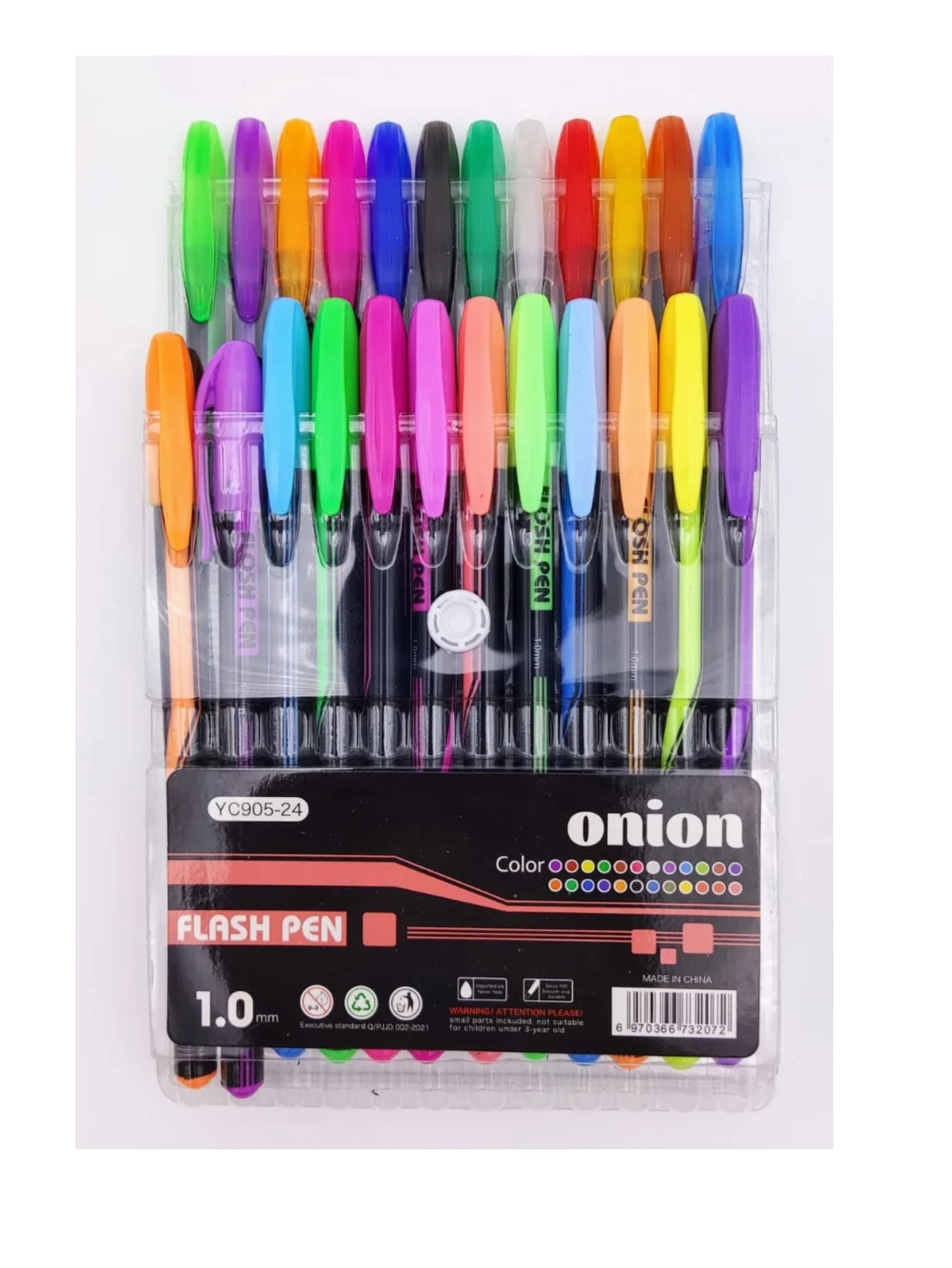 Neon Color Gel Pens Gel Pens Color Markers, Glitter Gel Pens, Glitter Gel Pens For Coloring For Kids Adults, Painting, Graffiti, Journal Writing - Multicolor - View 1