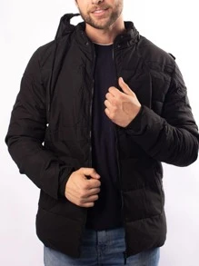 Men Jackets & Coats - 黑色 - 查看 1