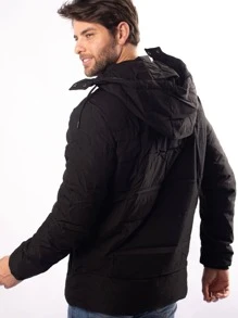 Men Jackets & Coats - 黑色 - 查看 3