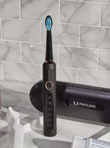 FANOVA Rechargeable Electric Toothbrush 5 Mode 8 Heads - Black - View 2