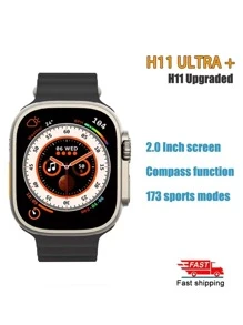 Smartwatch Reloj Inteligente Ultra 8 Max Compatible Con Android, Apple D/49mm 2.05 inch Carga Inalámbrica Materiales Y Calidad Premium - Negro - Ver 2