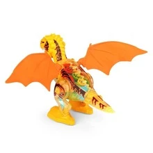 Juguete De Dinosaurio Electrónico Transparente Con Luces Y Movimiento Con Sonido Tiranosaurio Rex Mascota Electrónica Para Niño - Amarillo - Ver 4