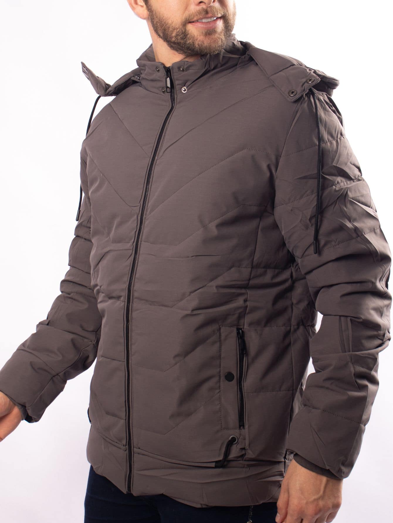 Men Jackets & Coats - Grey - View 1