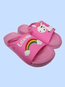 Chanclas/ Sandalias Con Resorte Atrás Diferentes Estampados para el verano - Rosa - Ver 3