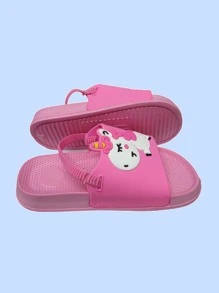 Chanclas/ Sandalias Con Resorte Atrás Diferentes Estampados para el verano - Rosa - Ver 4